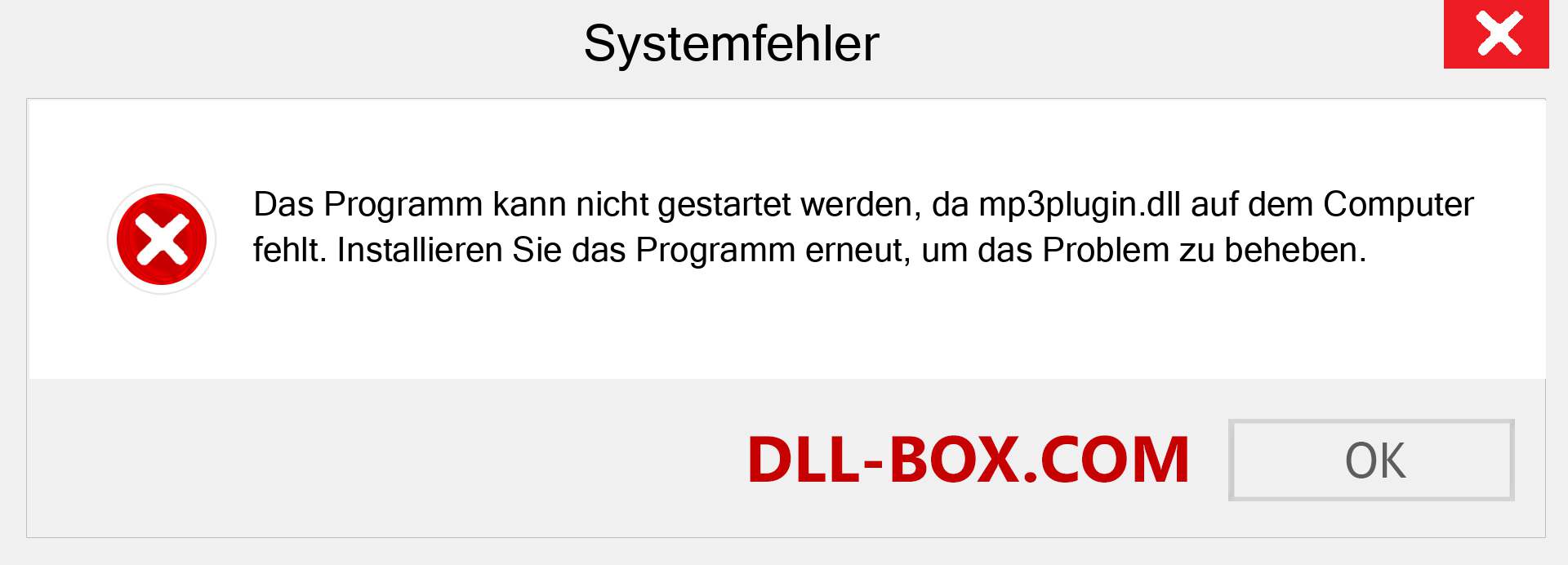 mp3plugin.dll-Datei fehlt?. Download für Windows 7, 8, 10 - Fix mp3plugin dll Missing Error unter Windows, Fotos, Bildern