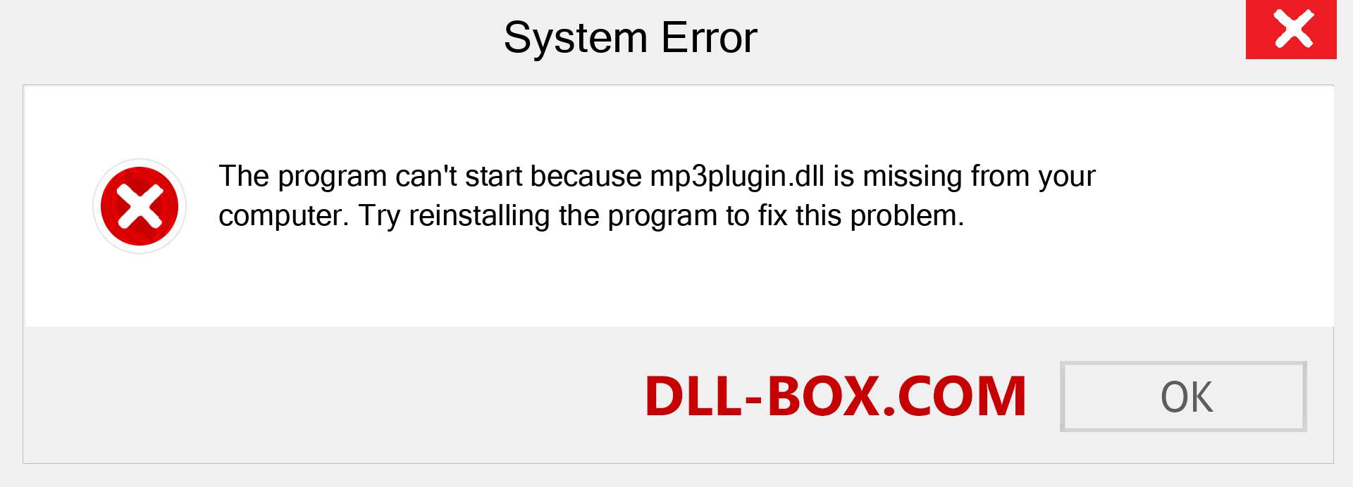  mp3plugin.dll file is missing?. Download for Windows 7, 8, 10 - Fix  mp3plugin dll Missing Error on Windows, photos, images